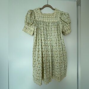 Dôen Floral Eyelet Mini Dress, XS